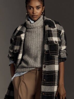 Anthropologie Greylin Eyelash Knit Shacket